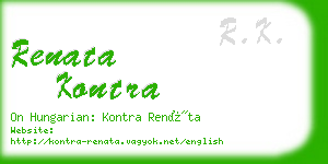 renata kontra business card